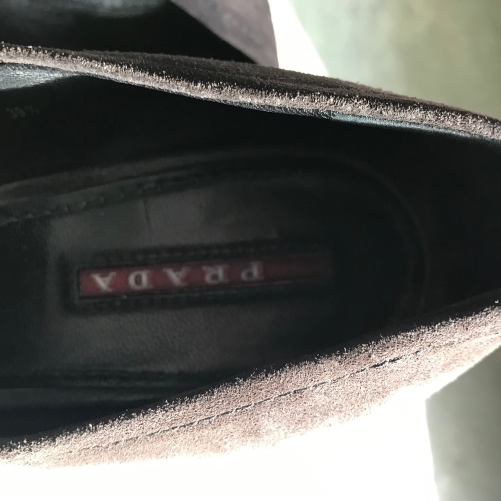 PRADA Suede Wedge MaryJane - Picture 2 of 5